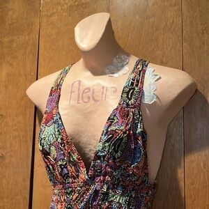 Olsenboye Sleeveless Patterned Dress Size Medium NEW NWT